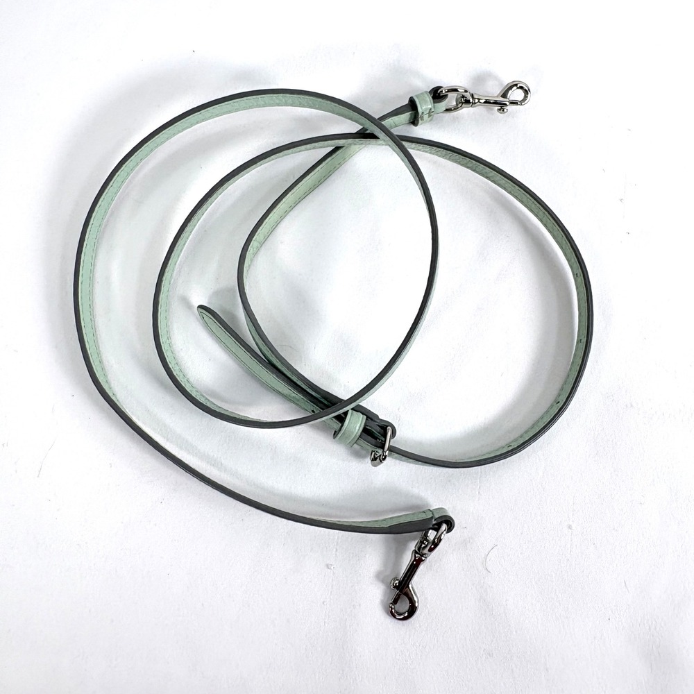 Coach Handbag Strap Mint Green Leather Adjustable Silver Hardware Crossbody